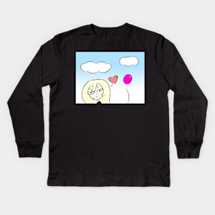 Cute Jen Kids Long Sleeve T-Shirt